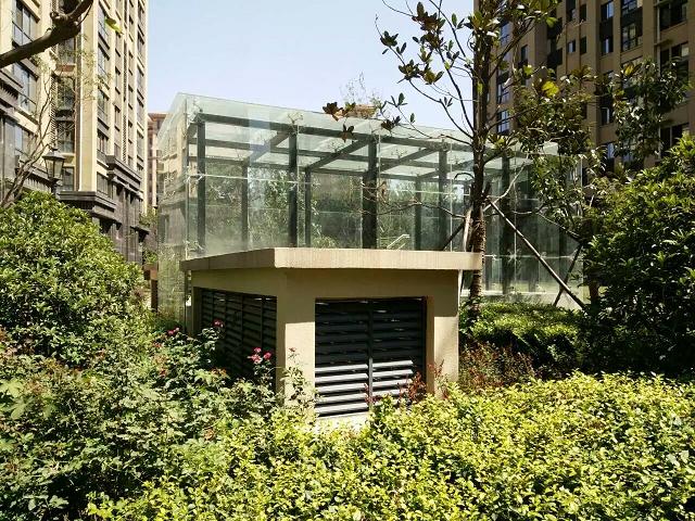 西安雨棚玻璃合作客戶曲江金水灣